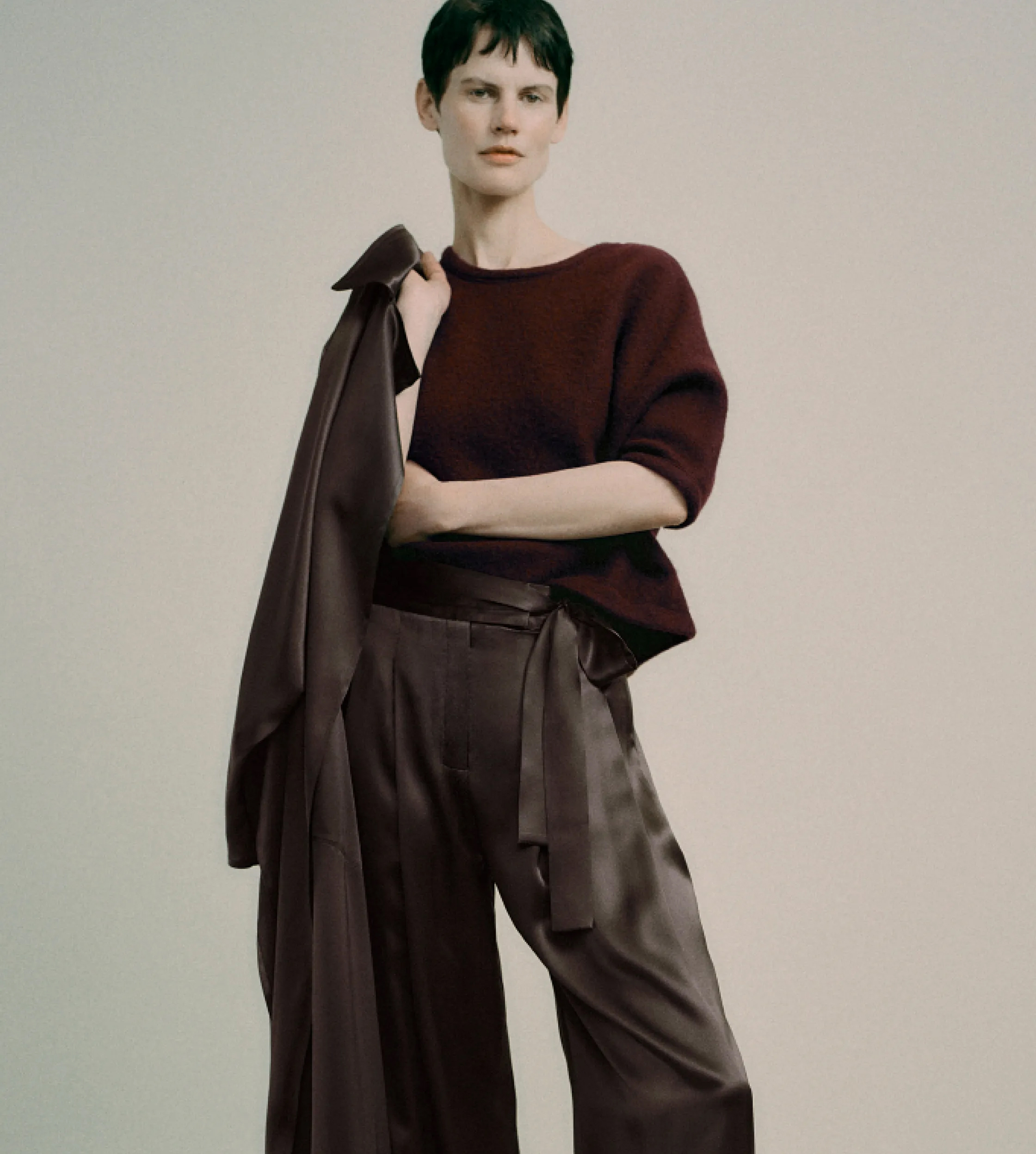Daniela Gregis Cashmere Shawl in Natural Check | Santa Fe Dry